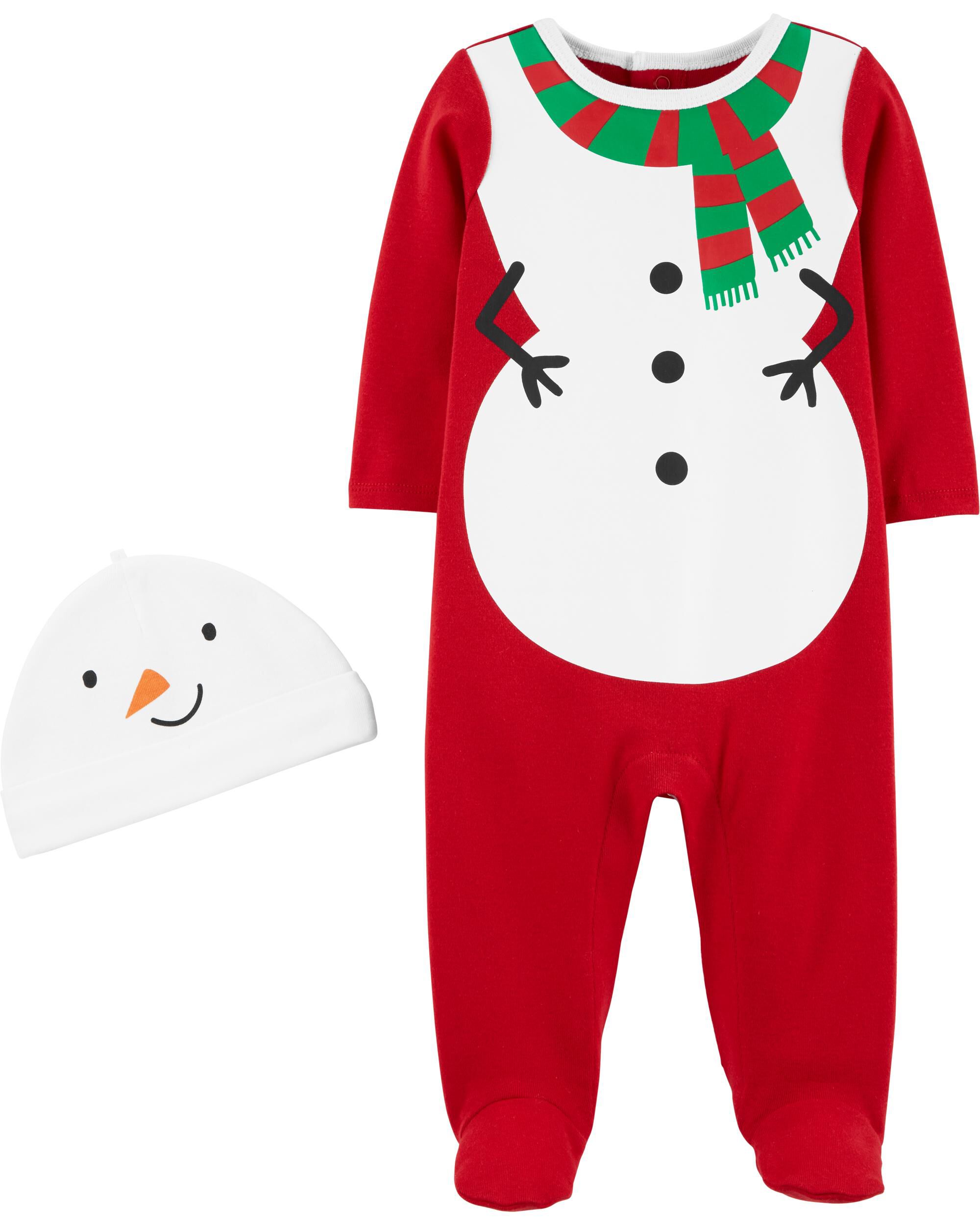 carters snowman pajamas