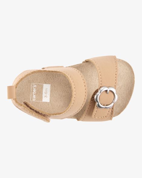 Product image 4 of Baby Floral Buckle Faux Cork Sandals - Brown