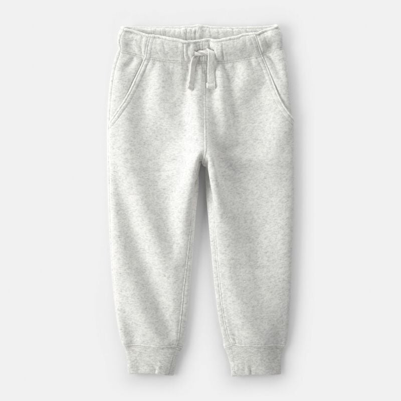 Toddler Boy Fleece Joggers - Heather Grey