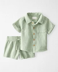 Baby 2-Piece Organic Cotton Gauze Set