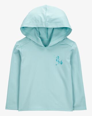 Product image 1 of Toddler UPF 50+ Sun Protection Seahorse Moisture Wicking Active Pullover - Blue