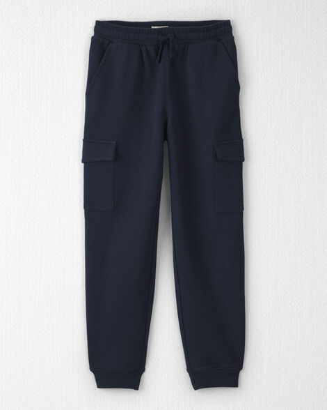 Boys Organic Cotton French Terry Cargo Pants