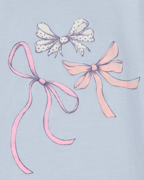  Product image 2 of Kid Bow Short-Sleeve Graphic Tee - Blue