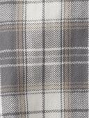 Grey, Brown - Baby Organic Cotton Herringbone Button-Front Shirt in Plaid, Selected
