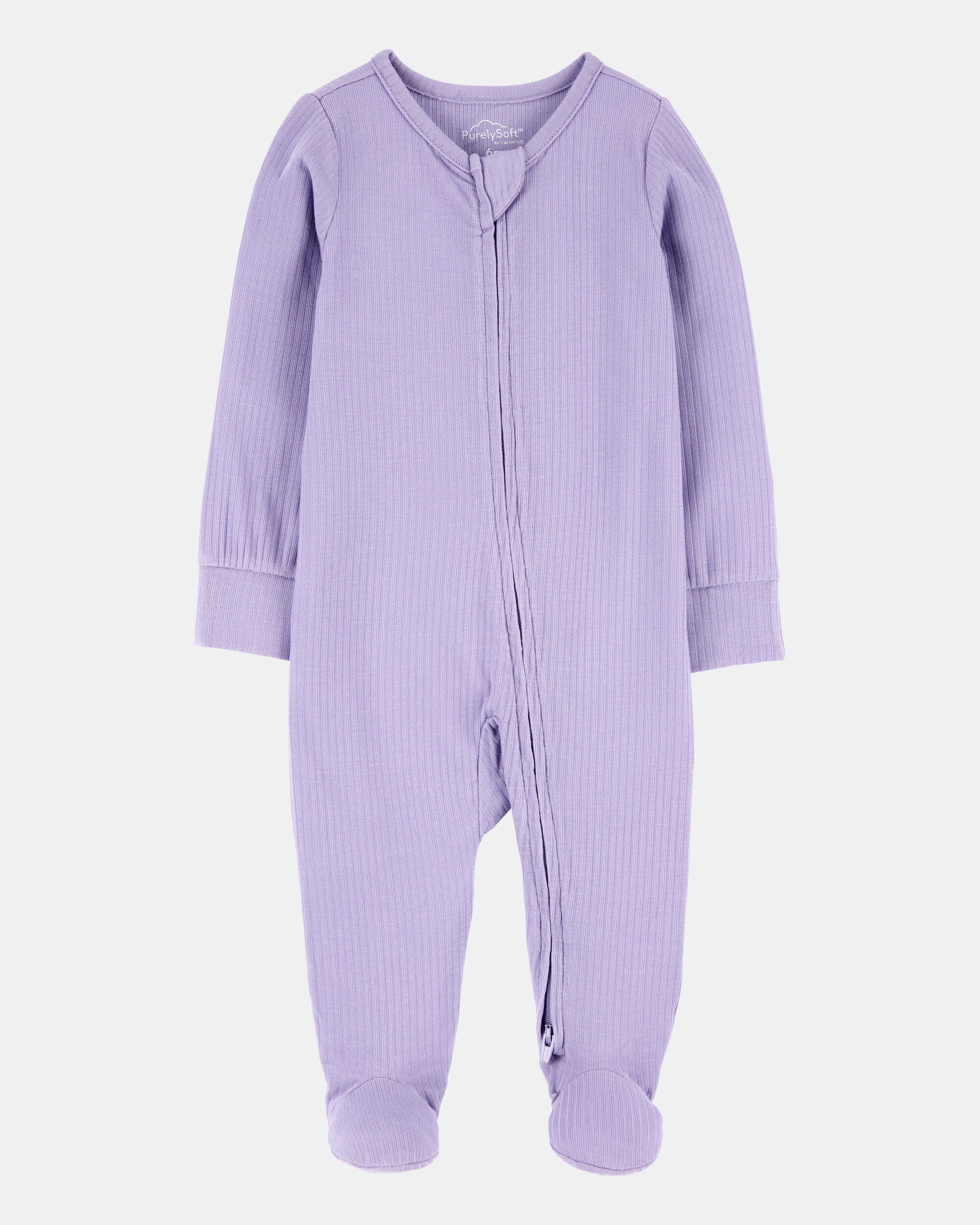 sweet_rose_R ページ 9/11 Baby Girl PurelySoft Long-Sleeve 2-Way Zip 1-Piece Pajamas