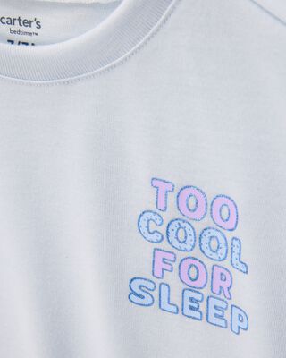 Product image 2 of Kid Ice Cream Print Loose Fit 2-Piece Pajamas - Blue