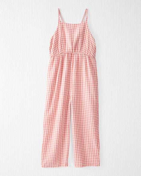  Product image 1 of Kid Organic Cotton Gauze Gingham Jumpsuit