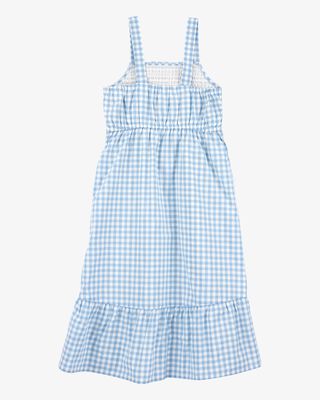 Product image 2 of Kid Gingham Sleeveless Dress - Blue