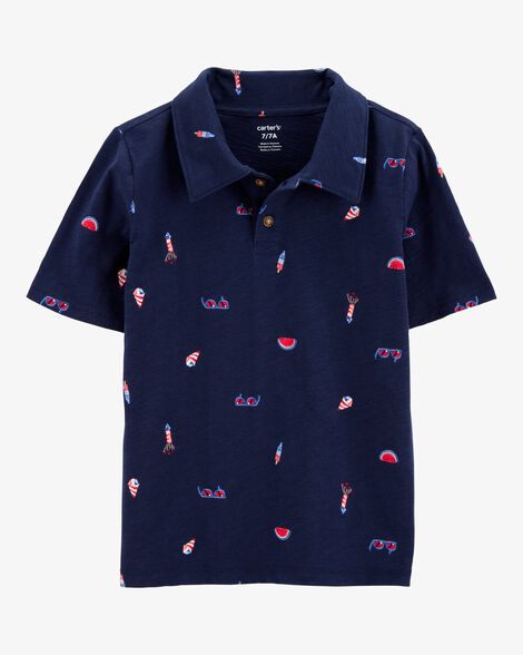  Product image 1 of Kid 4th Of July Cotton Polo