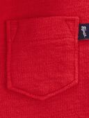 Red - Baby Knit Button-Front Shirt-Red, Selected
