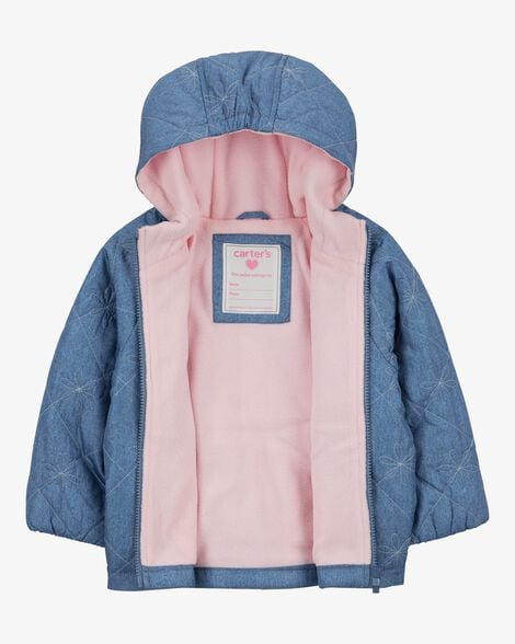 Product image 2 of Toddler Quilted Chambray Mid-Weight Jacket