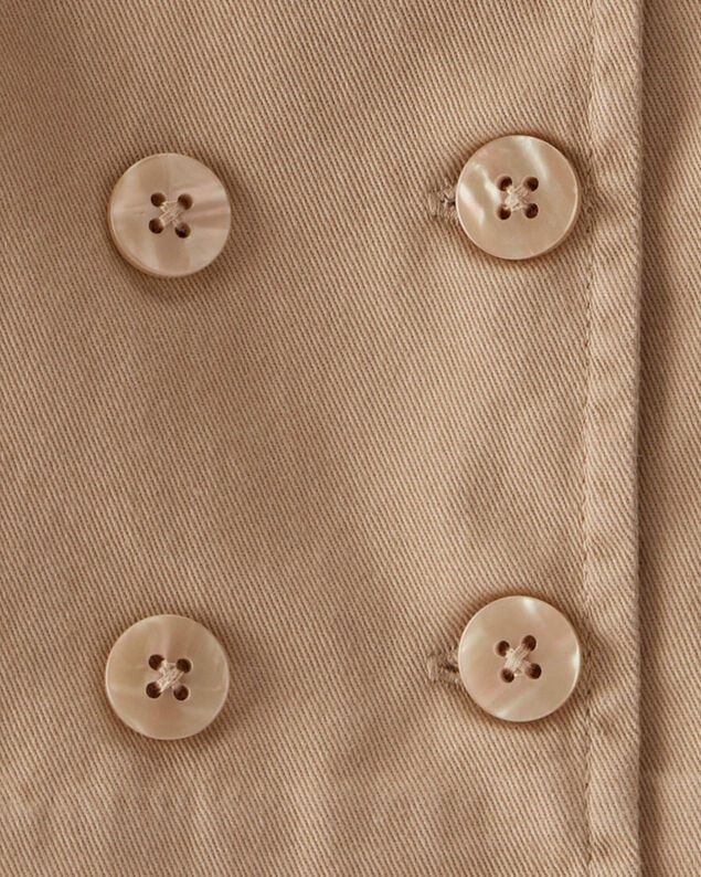 Product image 2 of Baby Twill Button-Down Jacket - Taupe