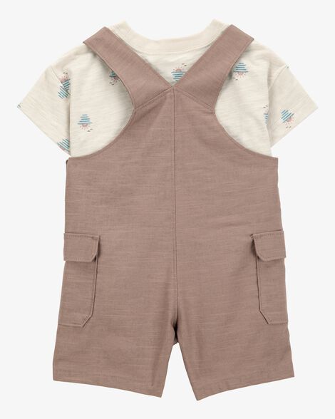 Product image 3 of Baby 2-Piece Sunset Tee & Shortall Set