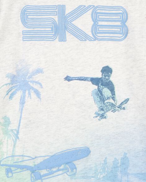  Product image 4 of Kid Short-Sleeve Skateboard Tee - Grey