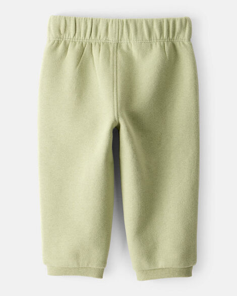 Baby Boy DayDream Fleece Pull-On Pants - Green