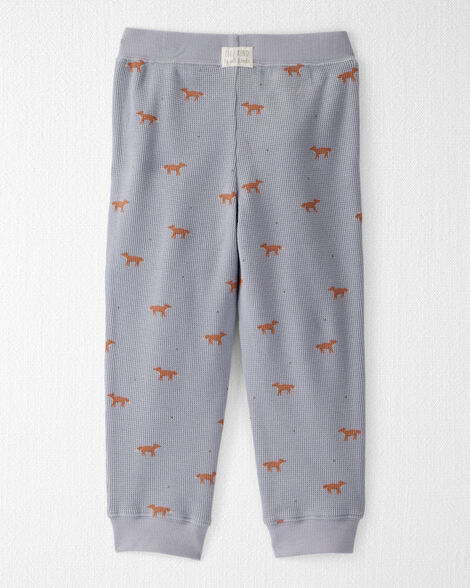  Product image 3 of Toddler Organic Cotton Waffle Knit Set in Shadow Fox Print