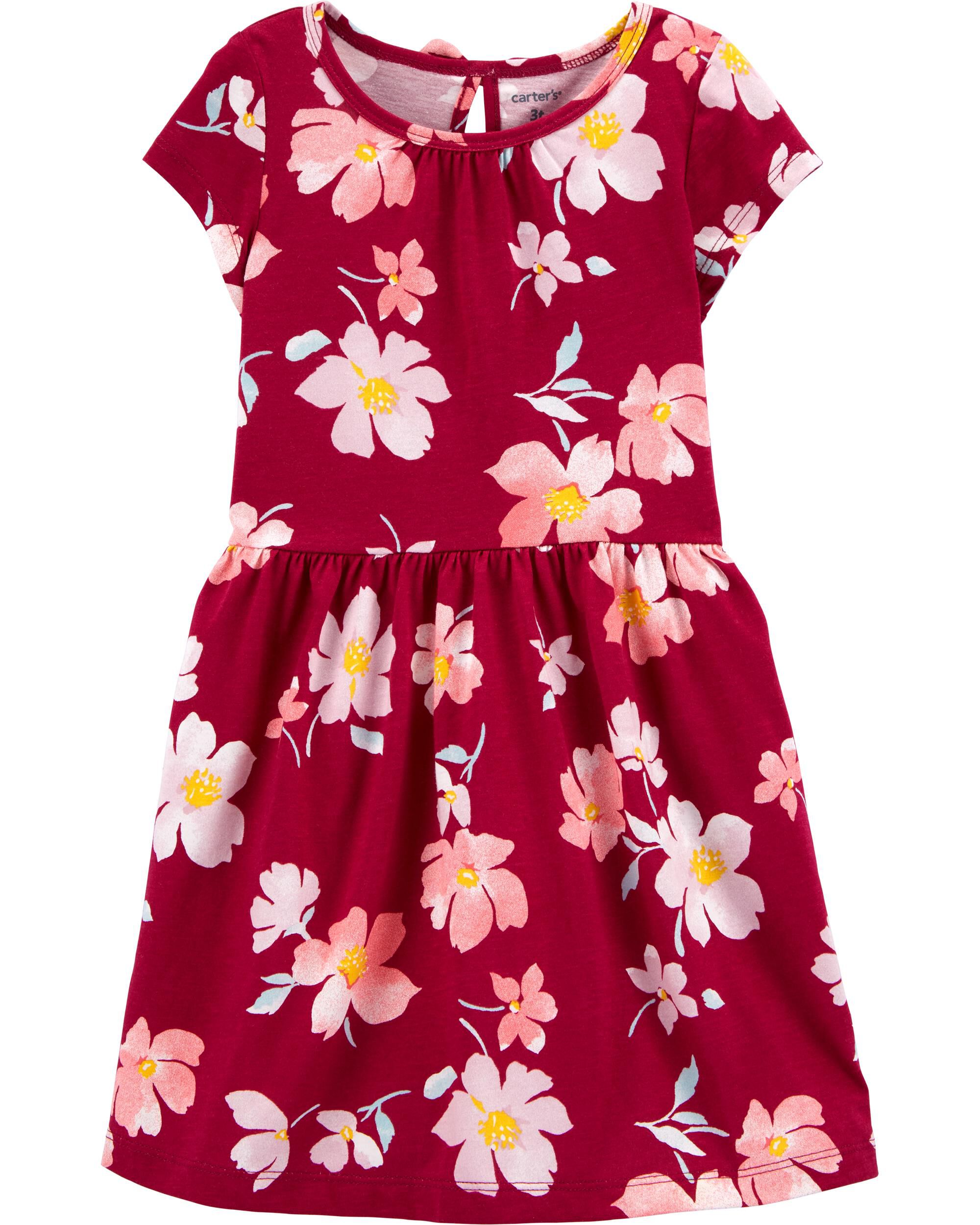 floral jersey dress