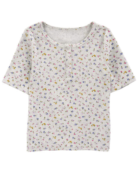  Product image 1 of Kid Floral Henley Top