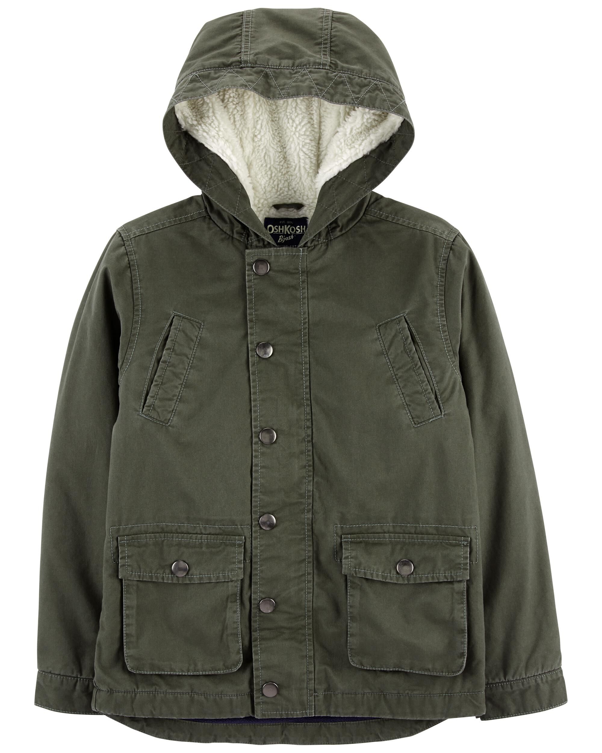  *CLEARANCE* Sherpa-Lined Cargo Jacket 