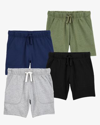 Product image 1 of Kid 4-Pack Pull-On French Terry Shorts
