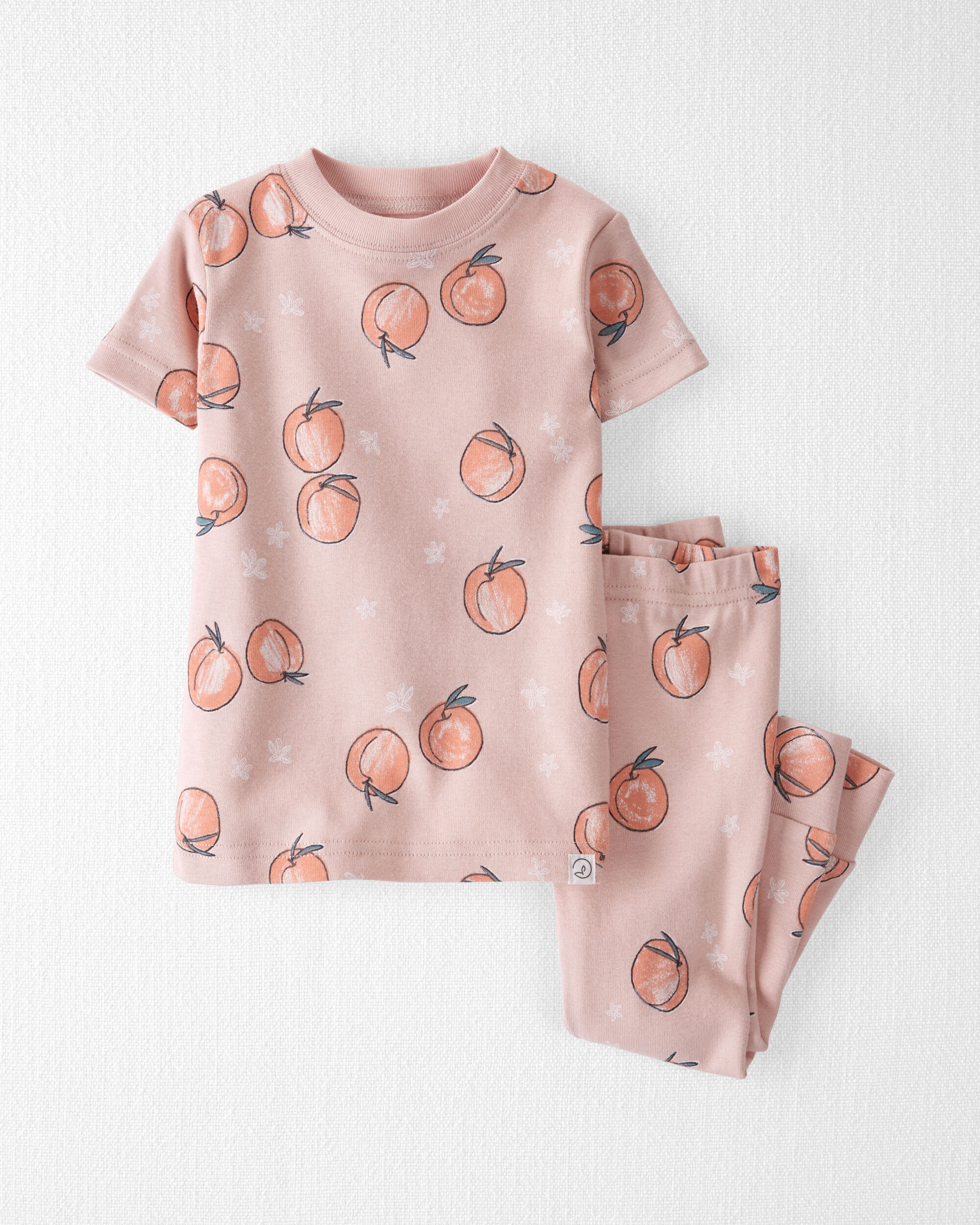 Little Planet Baby Girls Girl Organic Cotton Pajamas In Peach Print Baby Size 24M Peach 13$