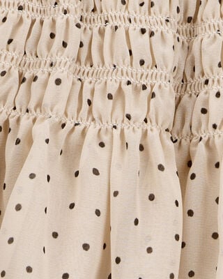 Product image 2 of Kid Polka Dot Chiffon Skirt - Tan