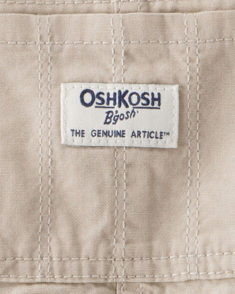  Product image 3 of Baby Lightweight Floral-Lined Canvas Overalls  - Khaki
