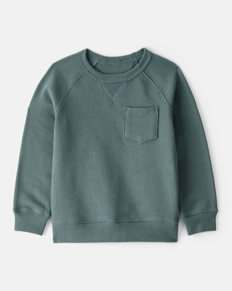toddler boy daydream fleece long-sleeve sweatshirt - green