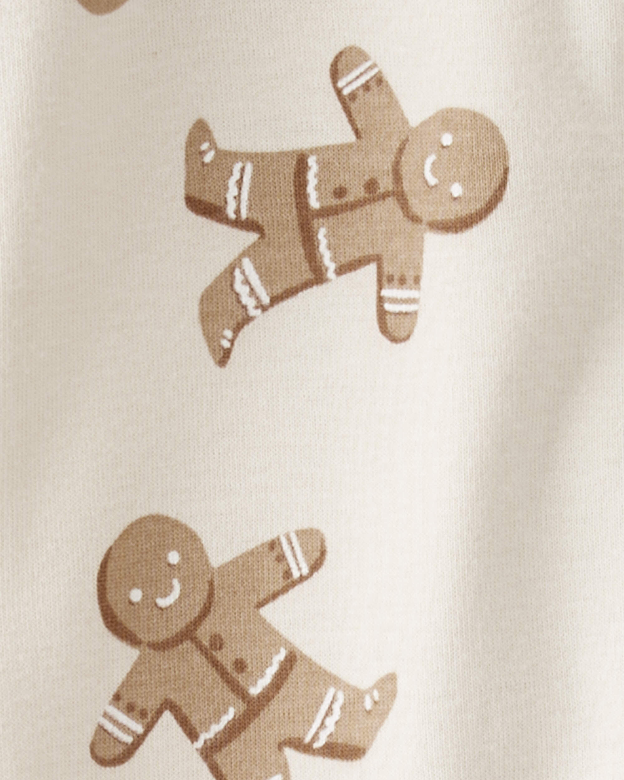 Baby Organic Cotton Sleep & Play Gingerbread Cookie Pajamas