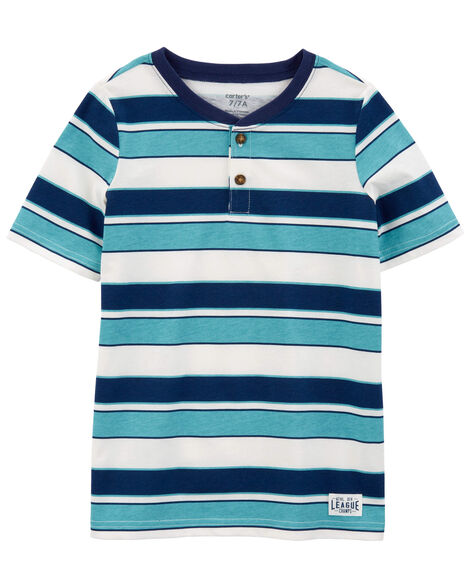  Product image 1 of Kid Striped Henley Tee