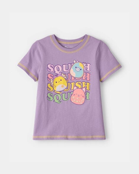 girls squishmallow graphic tee - purple