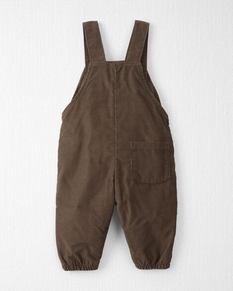  Product image 2 of Baby Organic Cotton Corduroy Overalls in Brown