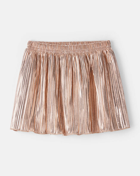 Toddler Girl Metallic Tulle Skirt - Gold