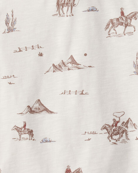 Toddler Boy Stay Wild Henley Top
