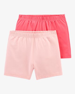Product image 1 of Kid 2-Pack Pink Bike Shorts