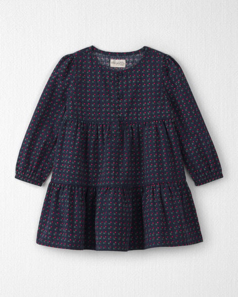 Girls Long Sleeve Floral Dresses