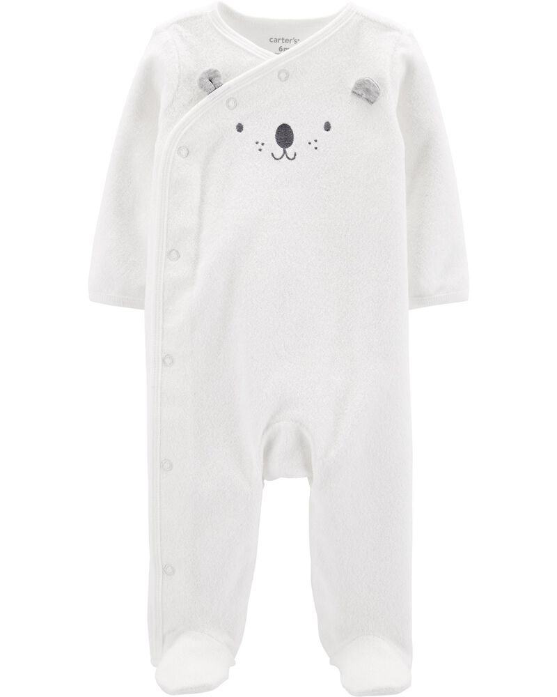 Koala Side Snap Terry Sleep Play Carters Com