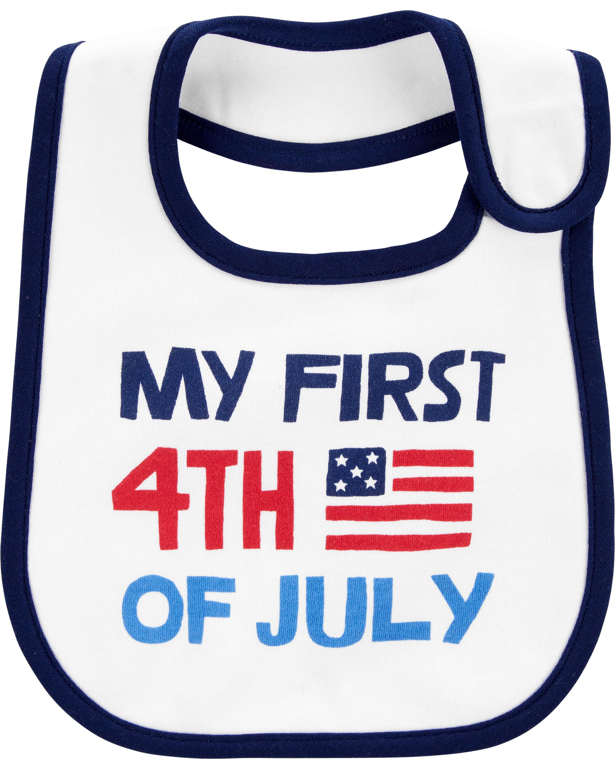 4th of july bib