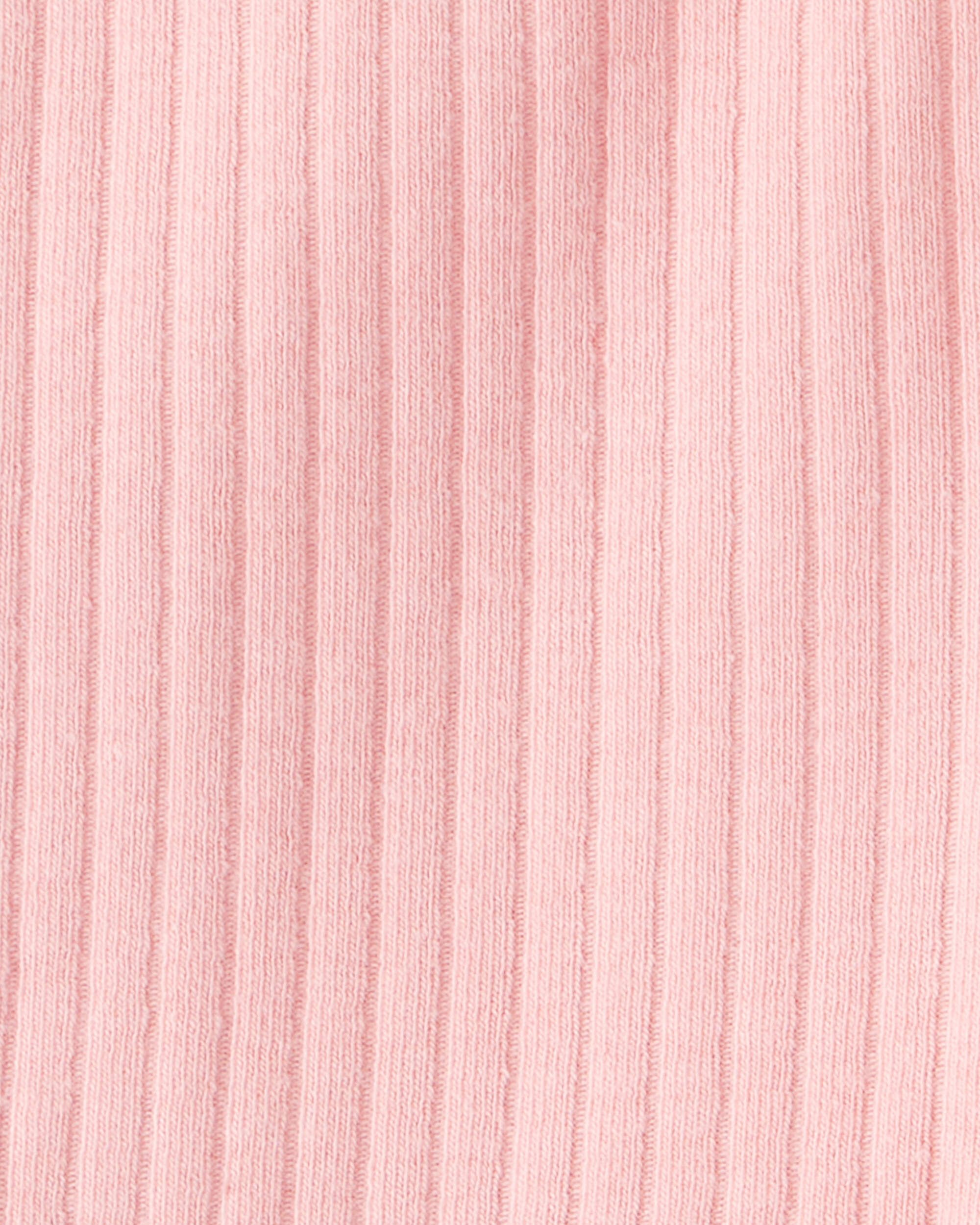 Baby Girl Cotton Flare Leggings - Pink