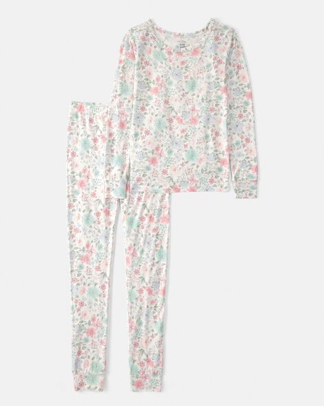 girls butterfly garden purelysoft 2-piece pajama set