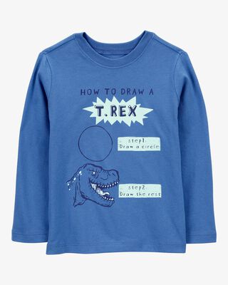 Product image 1 of Toddler How To Draw A T-Rex Graphic Tee