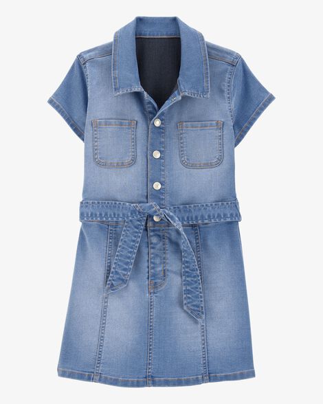  Product image 1 of Kid Belted Denim Dress