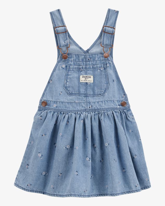 Product image 1 of Baby Girl Floral Knit Jumper Dress - Blue