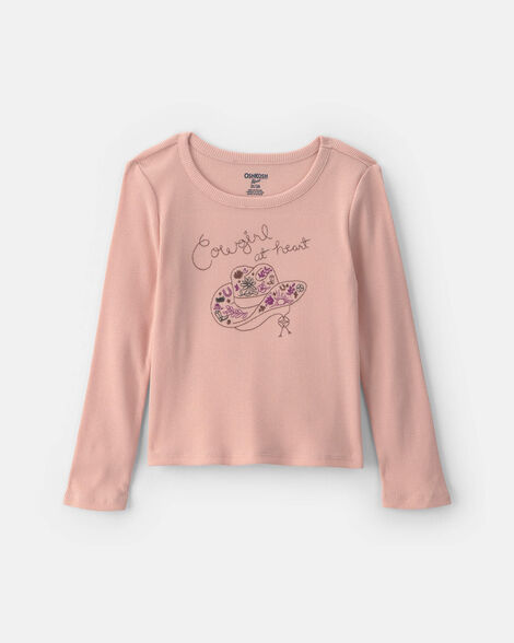 Toddler Girl Long-Sleeve Top - Pink