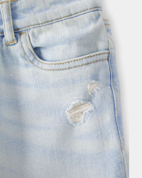 Product image 3 of Kid High Rise Baggy Wide Leg Jeans - Lily Light Denim Wash