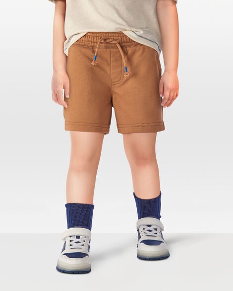  Product image 2 of Toddler Pull-On French Terry Rec Shorts - Brown