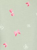Green - Toddler Floral Stretch Leggings - Green, Selected