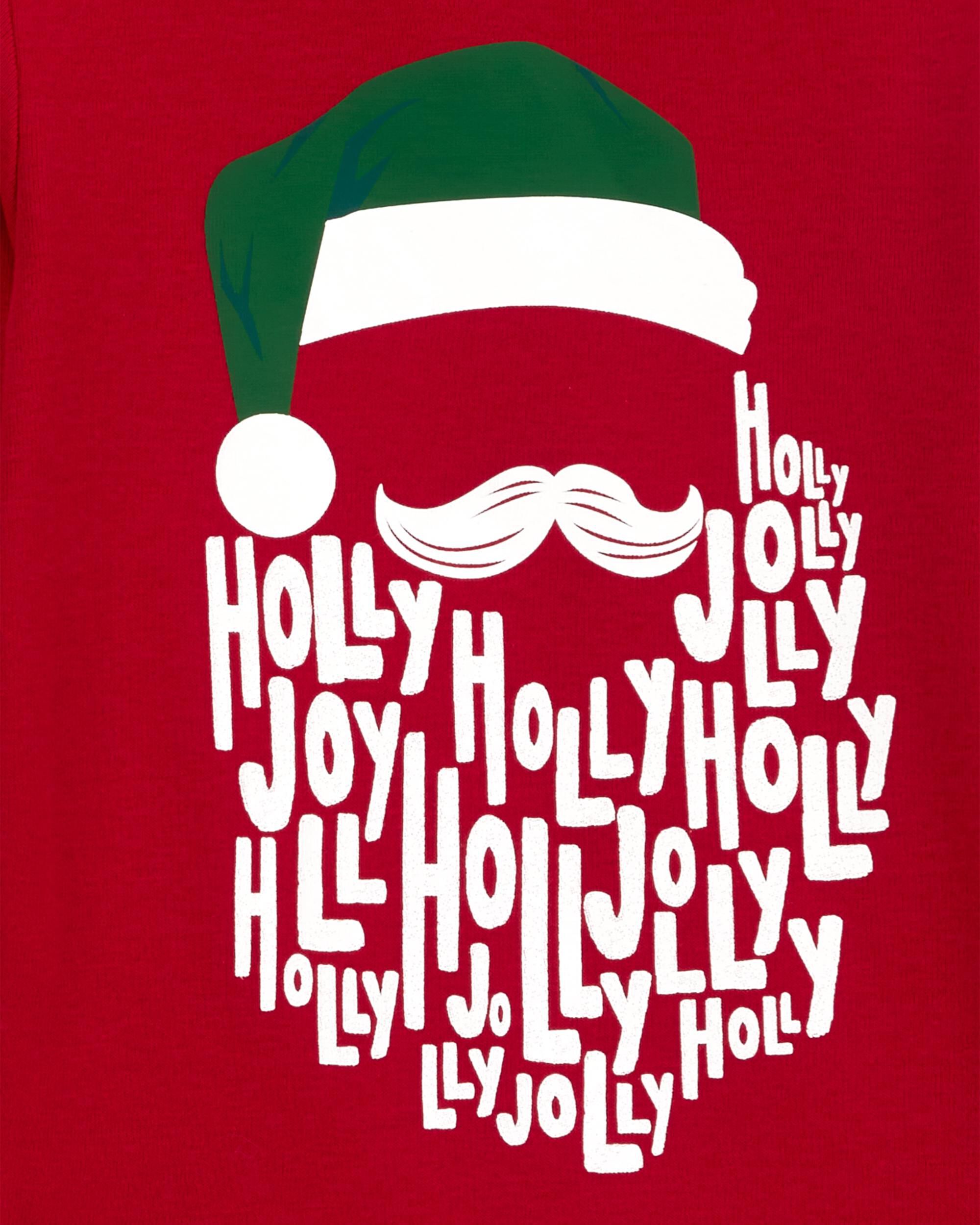 Toddler 2-Piece Holly Jolly Christmas Cotton & Fleece