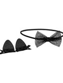 Multi - Baby 3-Pack Halloween Bow Hair Clips, Selected