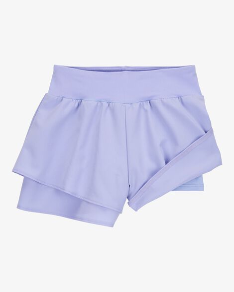  Product image 3 of Kid Flowy Layered Flip Short - Purple